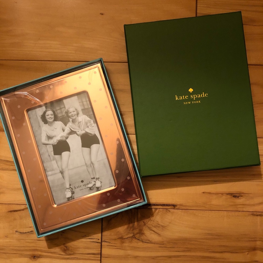 Kate Spade brand new rose gold picture frame